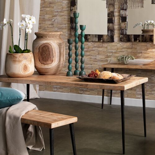 Farmhouse Dining Table, Natural 5 Farmhouse Dining Table, Natural