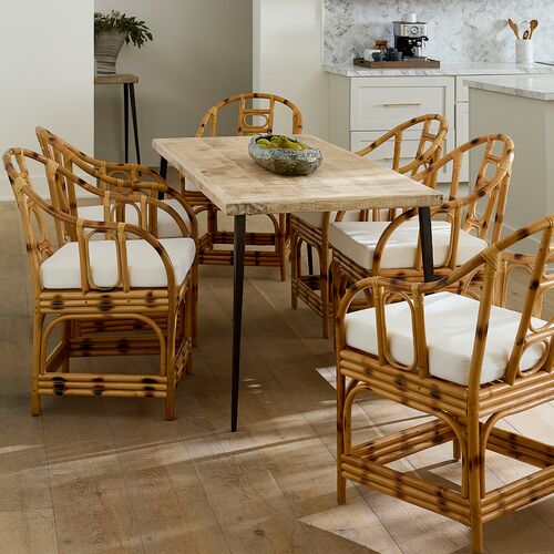 Farmhouse Dining Table, Natural 7 Farmhouse Dining Table, Natural