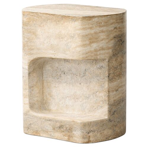 Sloane Concrete End Table, Sandy Grey 1 Sloane Concrete End Table, Sandy Grey