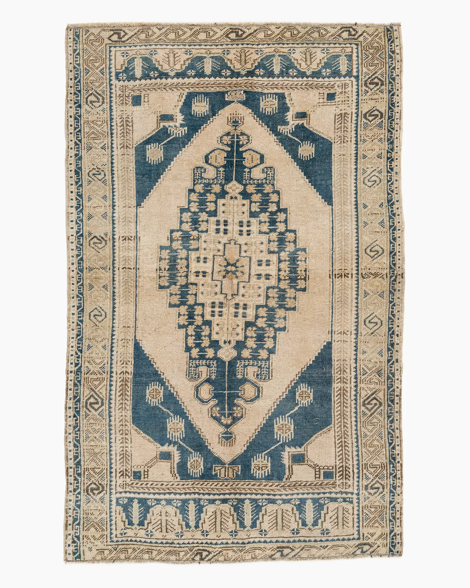 Beige Turkish Oushak Area Rug 3'7 X 5'8 1 Beige Turkish Oushak Area Rug 3'7 X 5'8