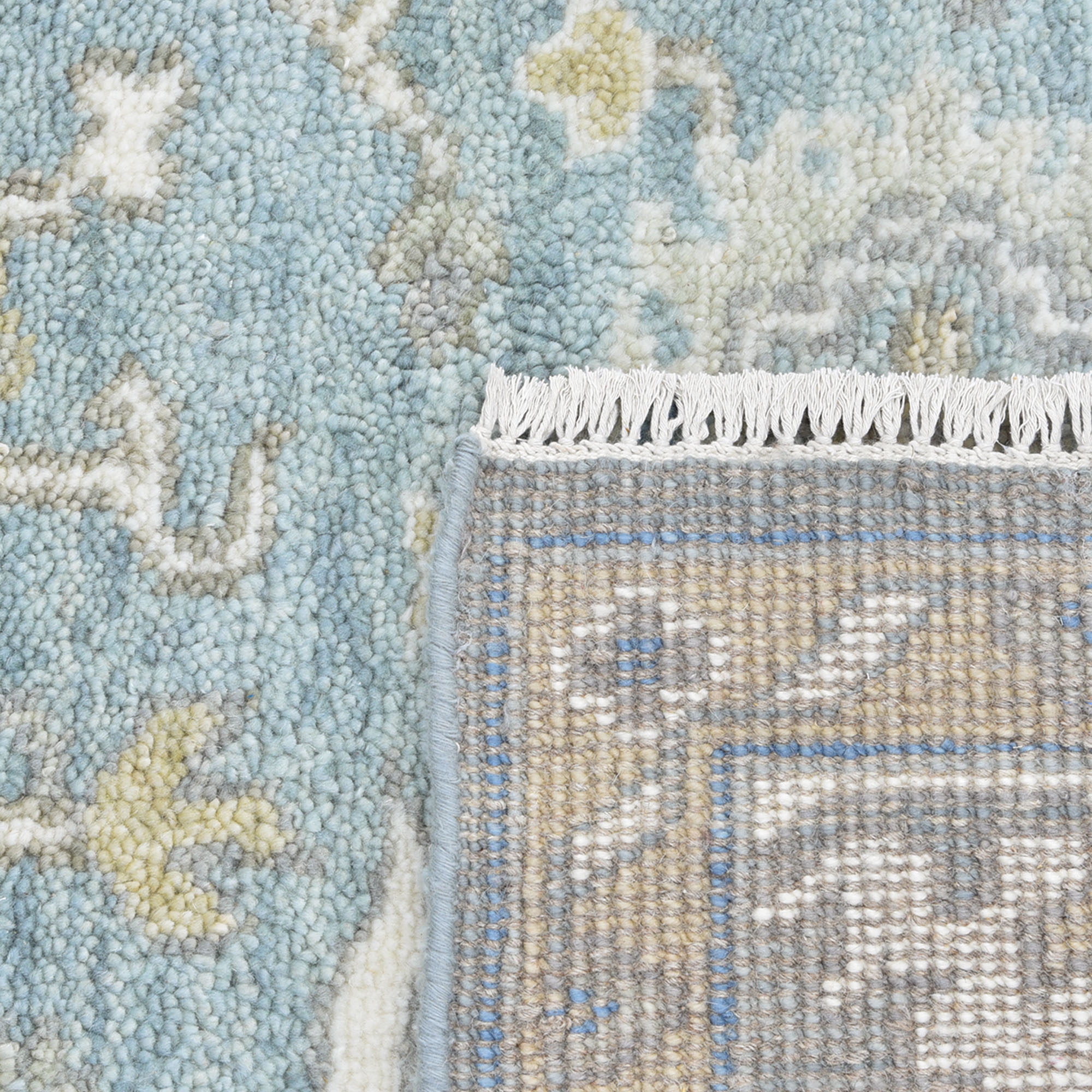 Claire Hand-Knotted Rug, Blue 3 Claire Hand-Knotted Rug, Blue