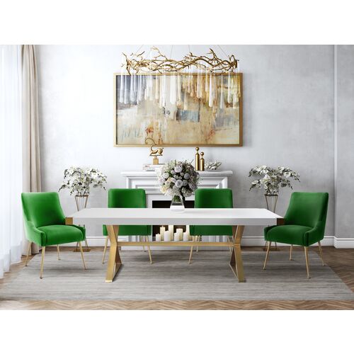 Georgia Side Chair, Green Velvet 6 Georgia Side Chair, Green Velvet