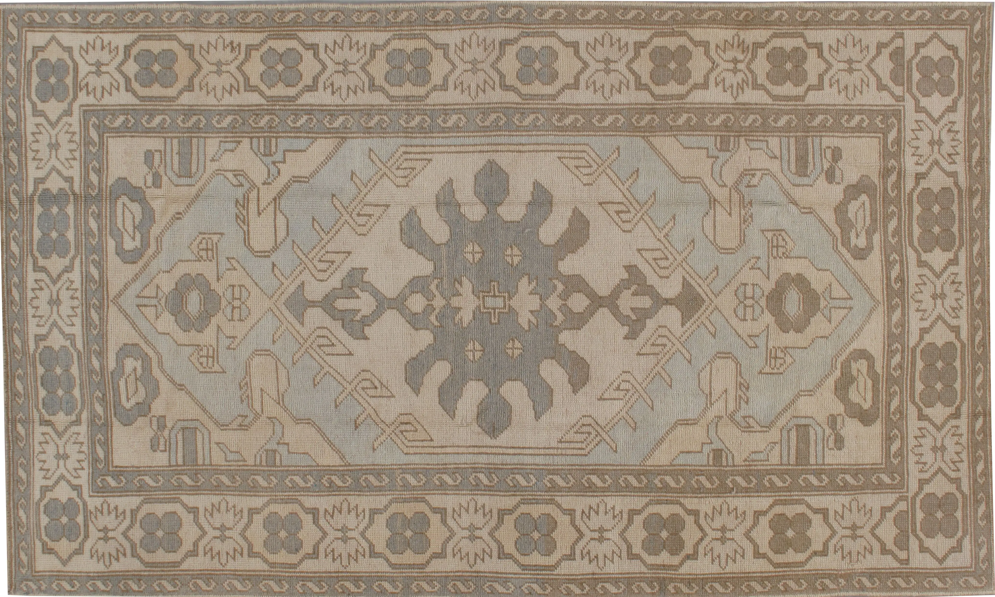 Turkish Oushak Rug 4'5" X 7'4" 1 Turkish Oushak Rug 4'5" X 7'4"