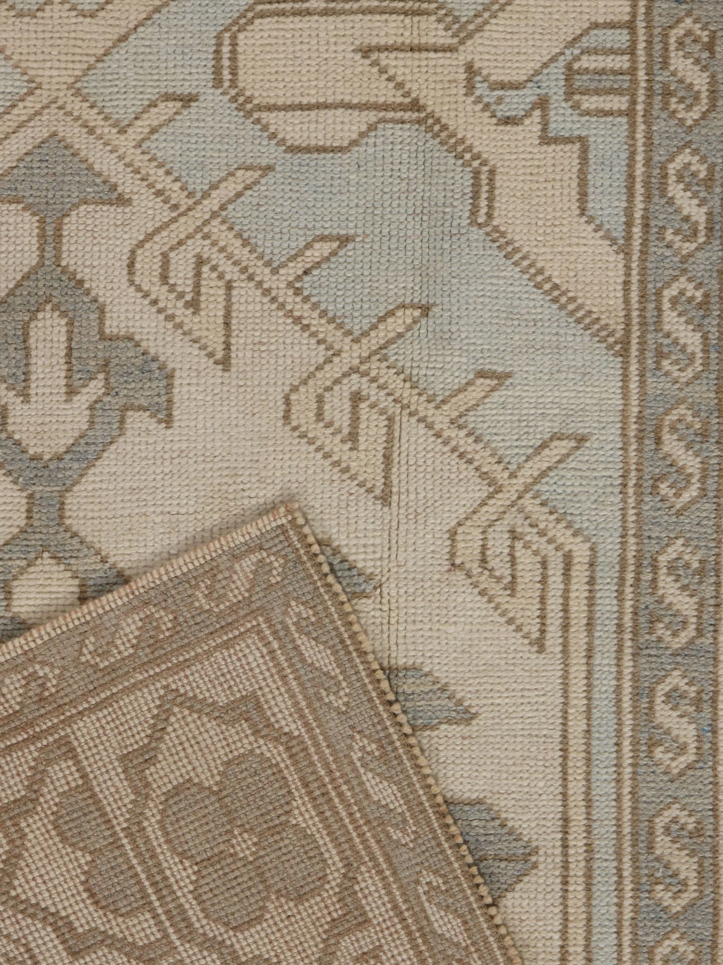Turkish Oushak Rug 4'5" X 7'4" 6 Turkish Oushak Rug 4'5" X 7'4"