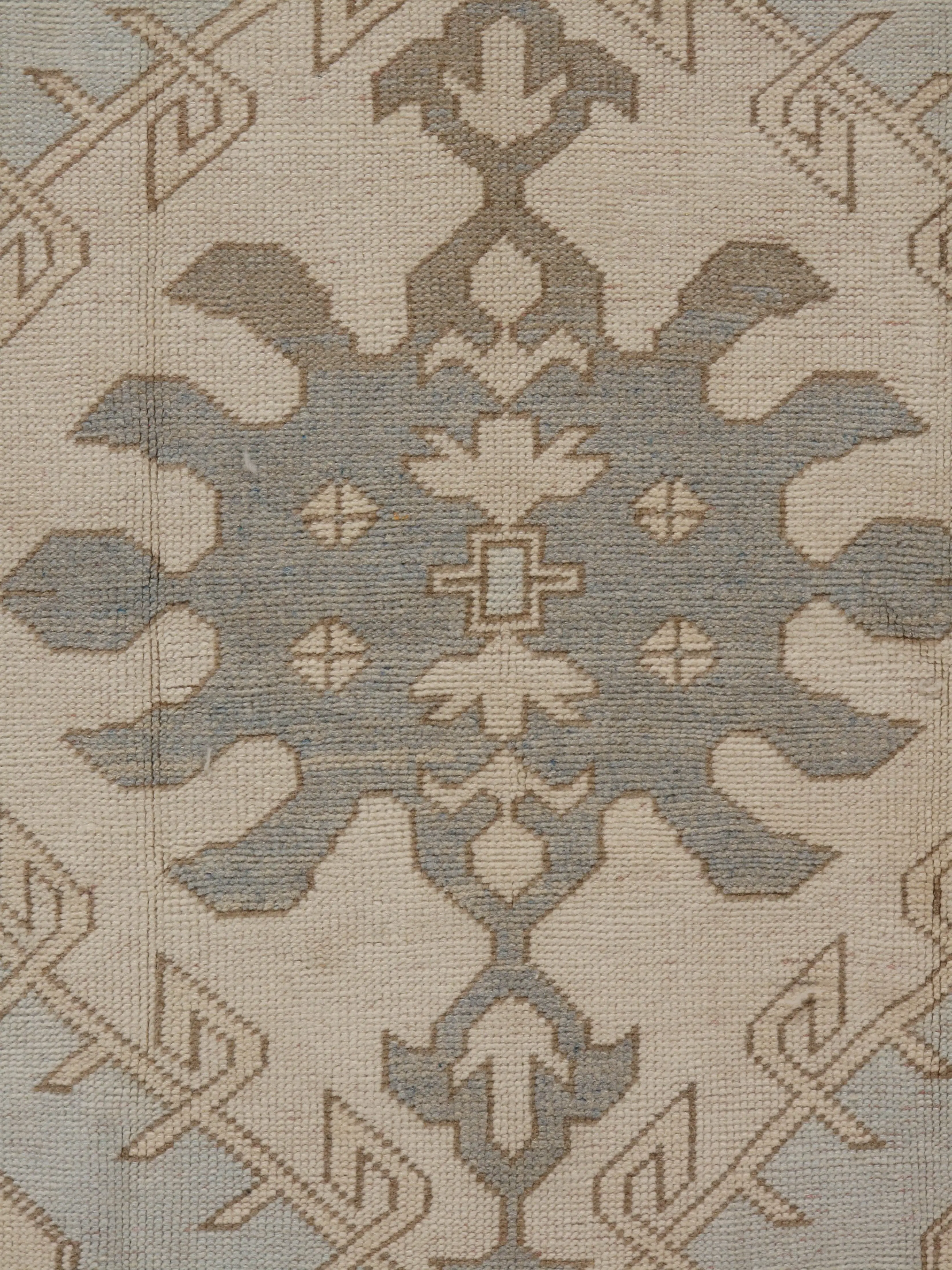 Turkish Oushak Rug 4'5" X 7'4" 7 Turkish Oushak Rug 4'5" X 7'4"