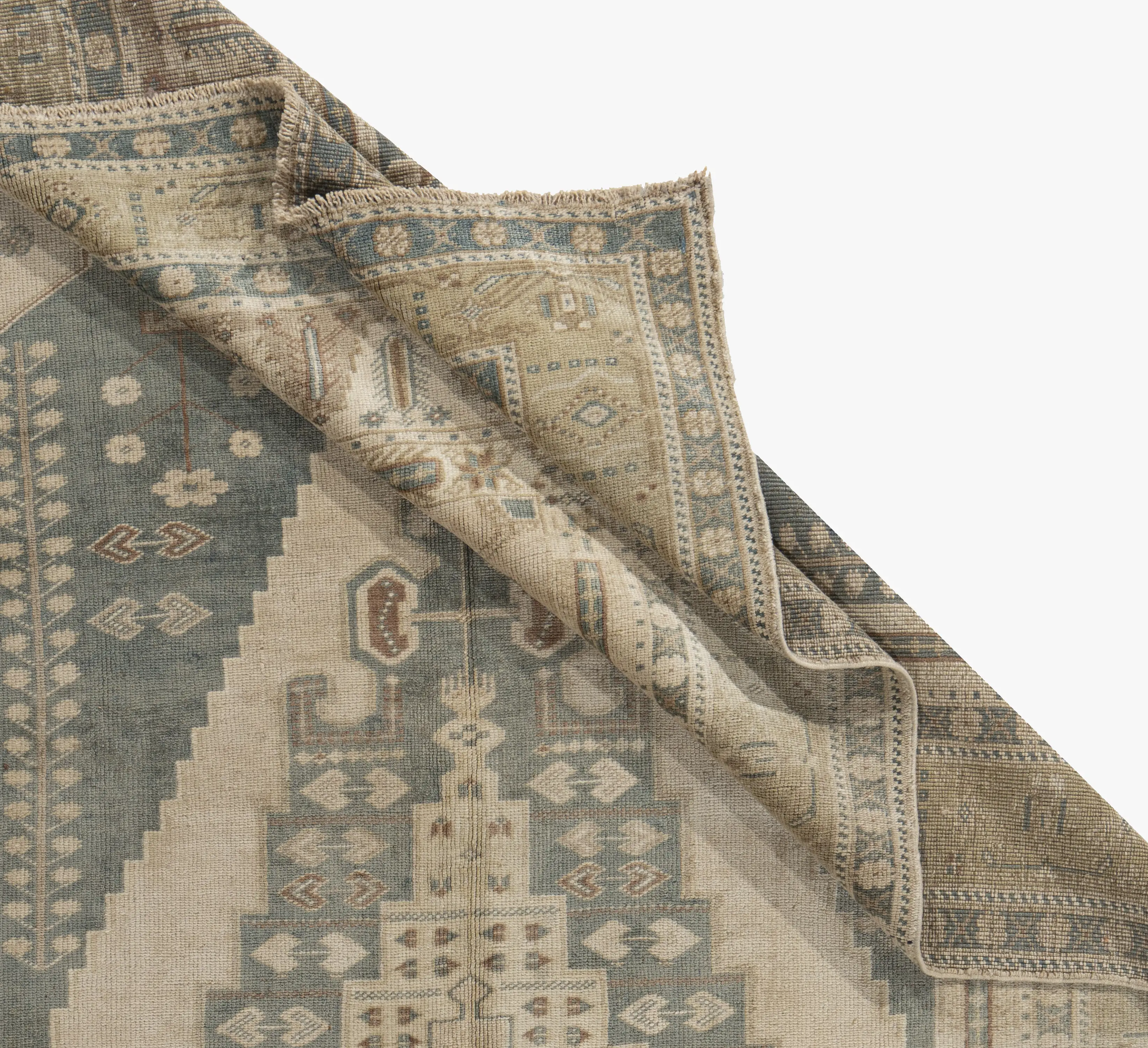 Oushak Hand Knotted Wool Rug 5'7 X 10'2 10 Oushak Hand Knotted Wool Rug 5'7 X 10'2