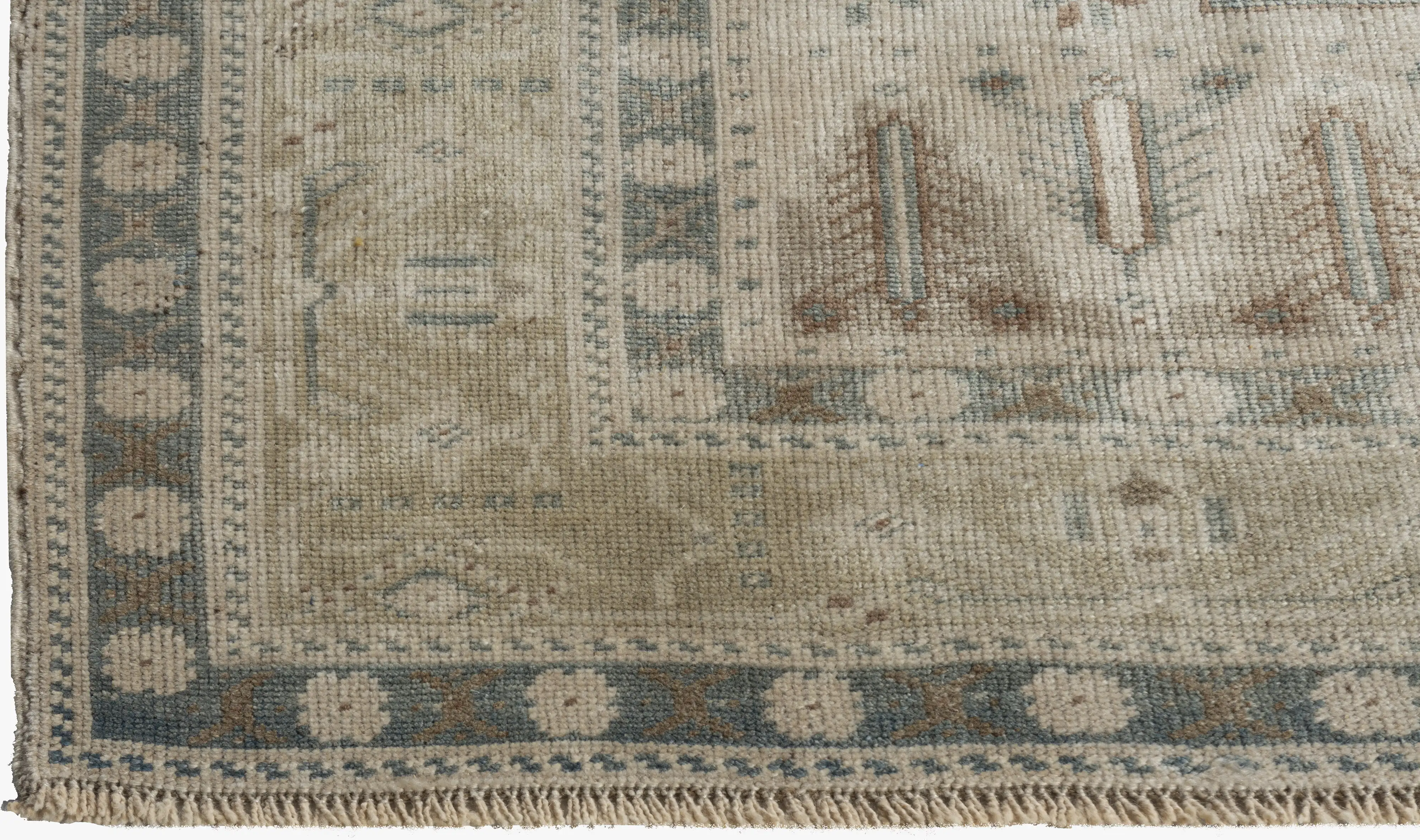 Oushak Hand Knotted Wool Rug 5'7 X 10'2 11 Oushak Hand Knotted Wool Rug 5'7 X 10'2