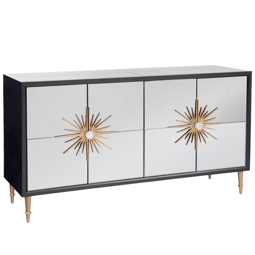 Geneva Server/Sideboard, Smoked Mirror/Black 1 Geneva Server/Sideboard, Smoked Mirror/Black