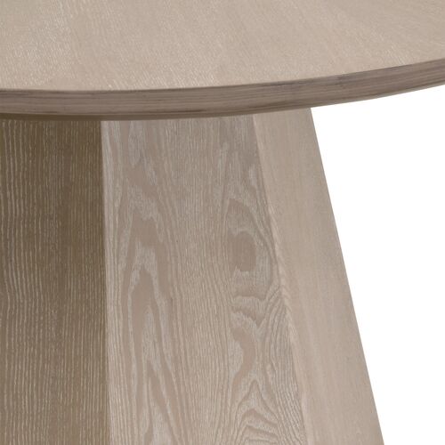 Gavin Round Dining Table, Natural Gray 4 Gavin Round Dining Table, Natural Gray