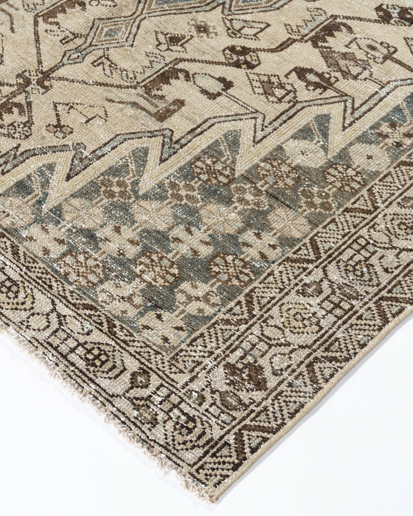 Persian Distressed Mazlagan Rug 4'5X6'3 2 Persian Distressed Mazlagan Rug 4'5X6'3