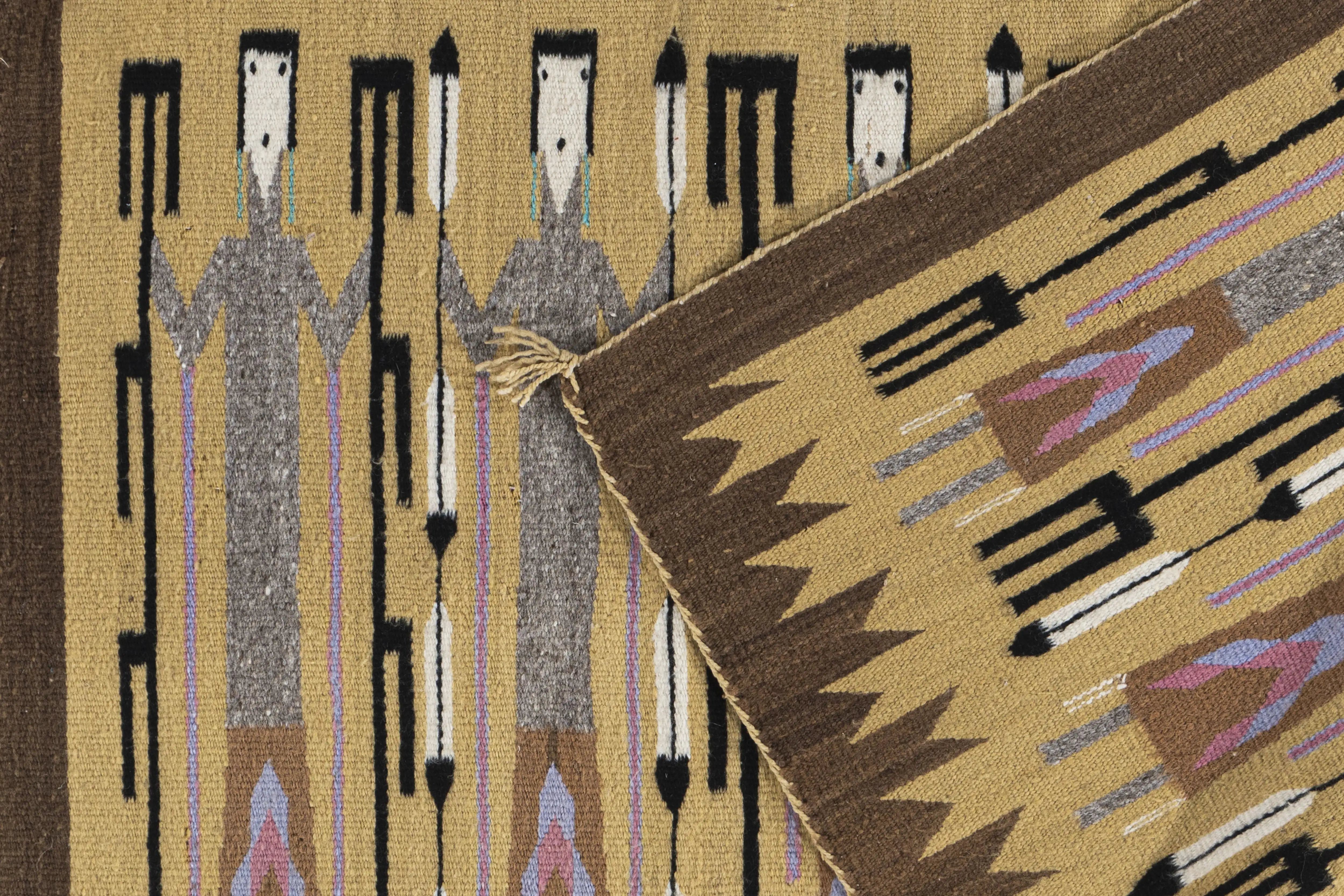 Yei Navajo Rug 3' X 4'2 7 Yei Navajo Rug 3' X 4'2