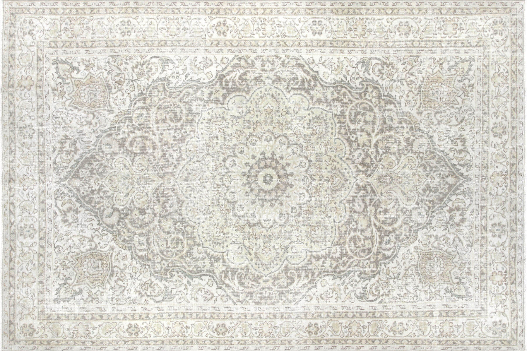 1960s Turkish Oushak Rug, 6'9" x 9'11" 1 1960s Turkish Oushak Rug, 6'9" x 9'11"