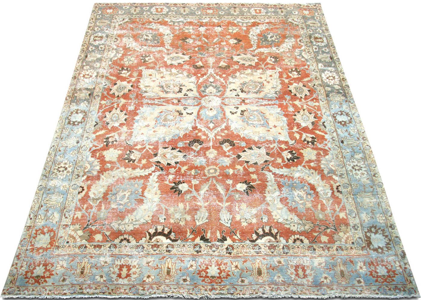 1940s Persian Tabriz Rug, 8'8" x 12'3" 6 1940s Persian Tabriz Rug, 8'8" x 12'3"