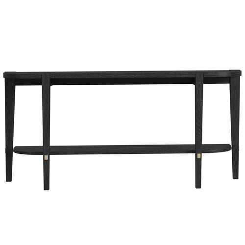 Everett 64" Console Table, Black Wash 2 Everett 64" Console Table, Black Wash