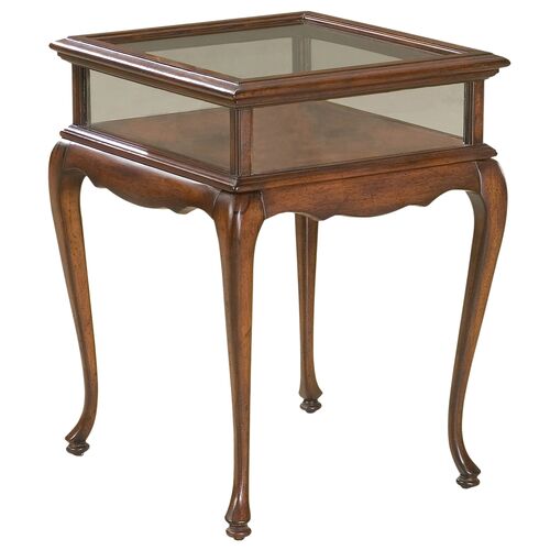 Bronwyn Curio End Table 1 Bronwyn Curio End Table