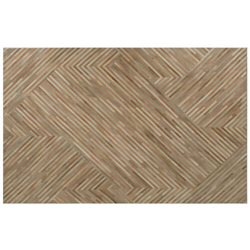 Edson Hide Rug, Ivory/Tan 1 Edson Hide Rug, Ivory/Tan