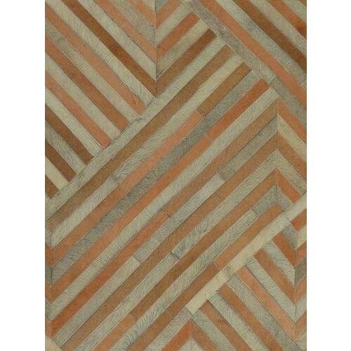 Edson Hide Rug, Ivory/Tan 2 Edson Hide Rug, Ivory/Tan