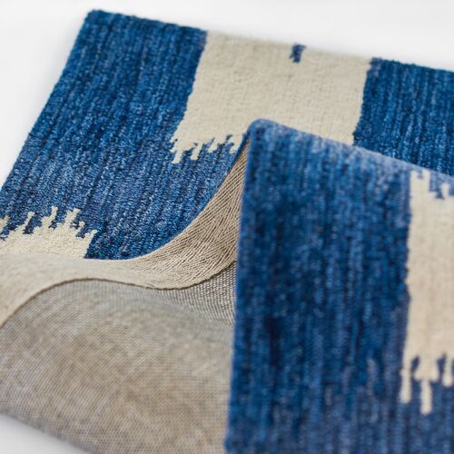 Lidia Hand Tufted Wool Rug, Navy 4 Lidia Hand Tufted Wool Rug, Navy