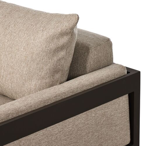Tongass Outdoor Aluminum Lounge Chair, Concha Fog 10 Tongass Outdoor Aluminum Lounge Chair, Concha Fog