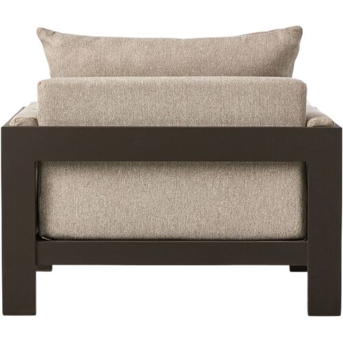 Tongass Outdoor Aluminum Lounge Chair, Concha Fog 6 Tongass Outdoor Aluminum Lounge Chair, Concha Fog