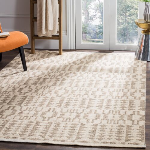 Adele Hand Woven Rug, Ivory/Grey 2 Adele Hand Woven Rug, Ivory/Grey