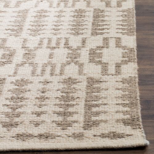 Adele Hand Woven Rug, Ivory/Grey 3 Adele Hand Woven Rug, Ivory/Grey