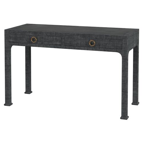 Kos Raffia 2-Drawer Desk