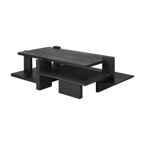 Abstract Coffee Table, Teak Black 1 Abstract Coffee Table, Teak Black