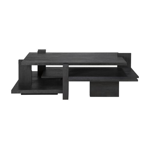 Abstract Coffee Table, Teak Black 2 Abstract Coffee Table, Teak Black