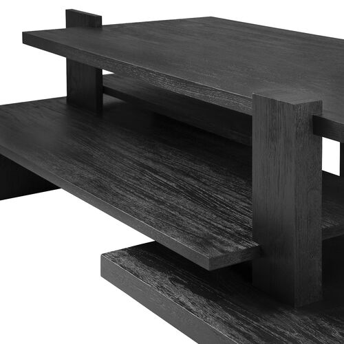 Abstract Coffee Table, Teak Black 3 Abstract Coffee Table, Teak Black