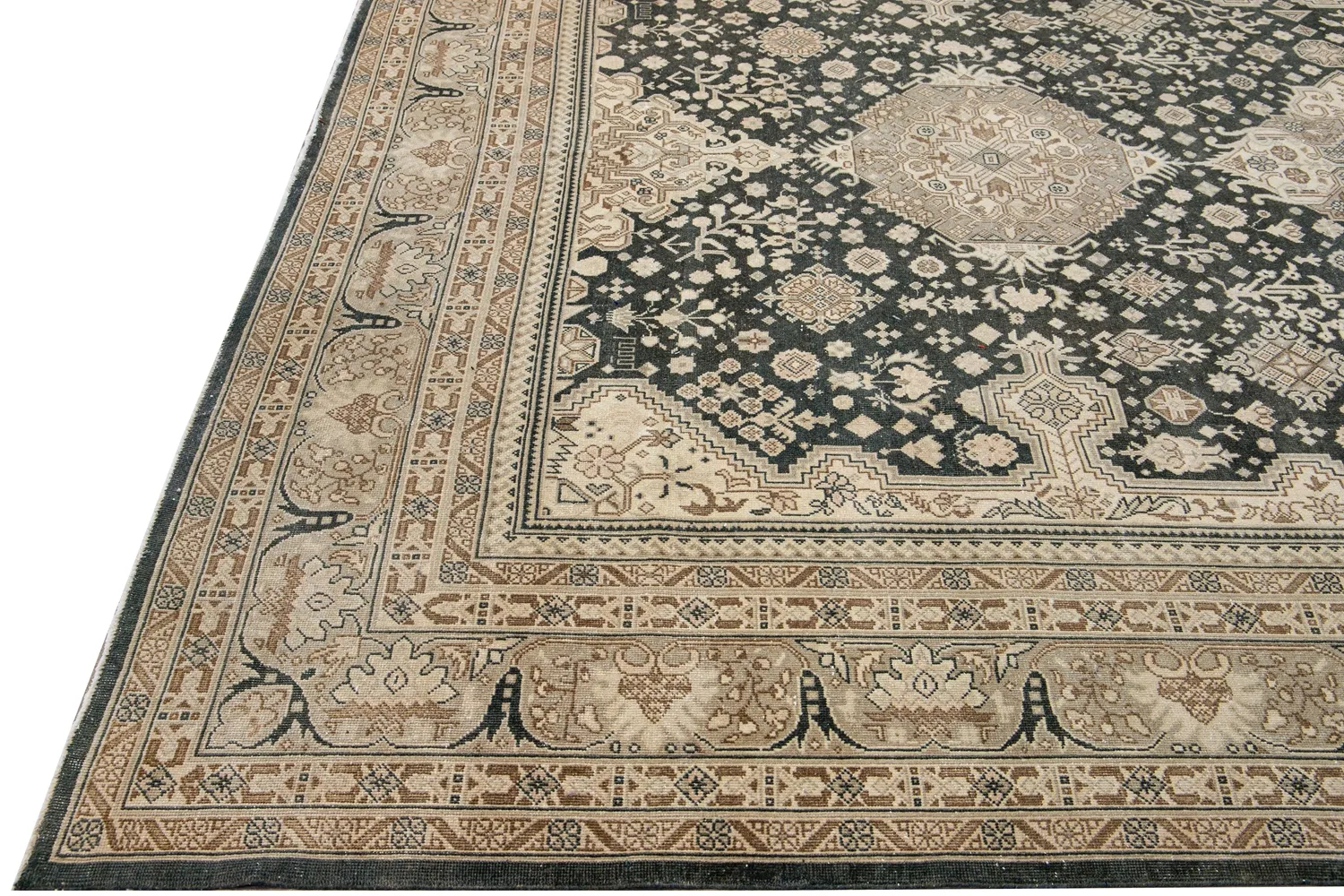 Antique Persian Tabriz Rug 3 Antique Persian Tabriz Rug