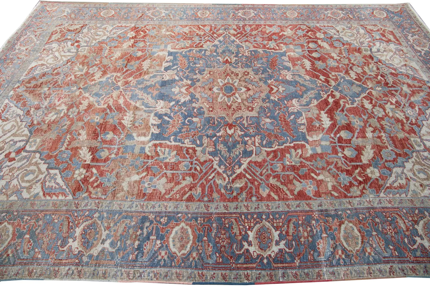 Antique Persian Heriz Rug 4 Antique Persian Heriz Rug