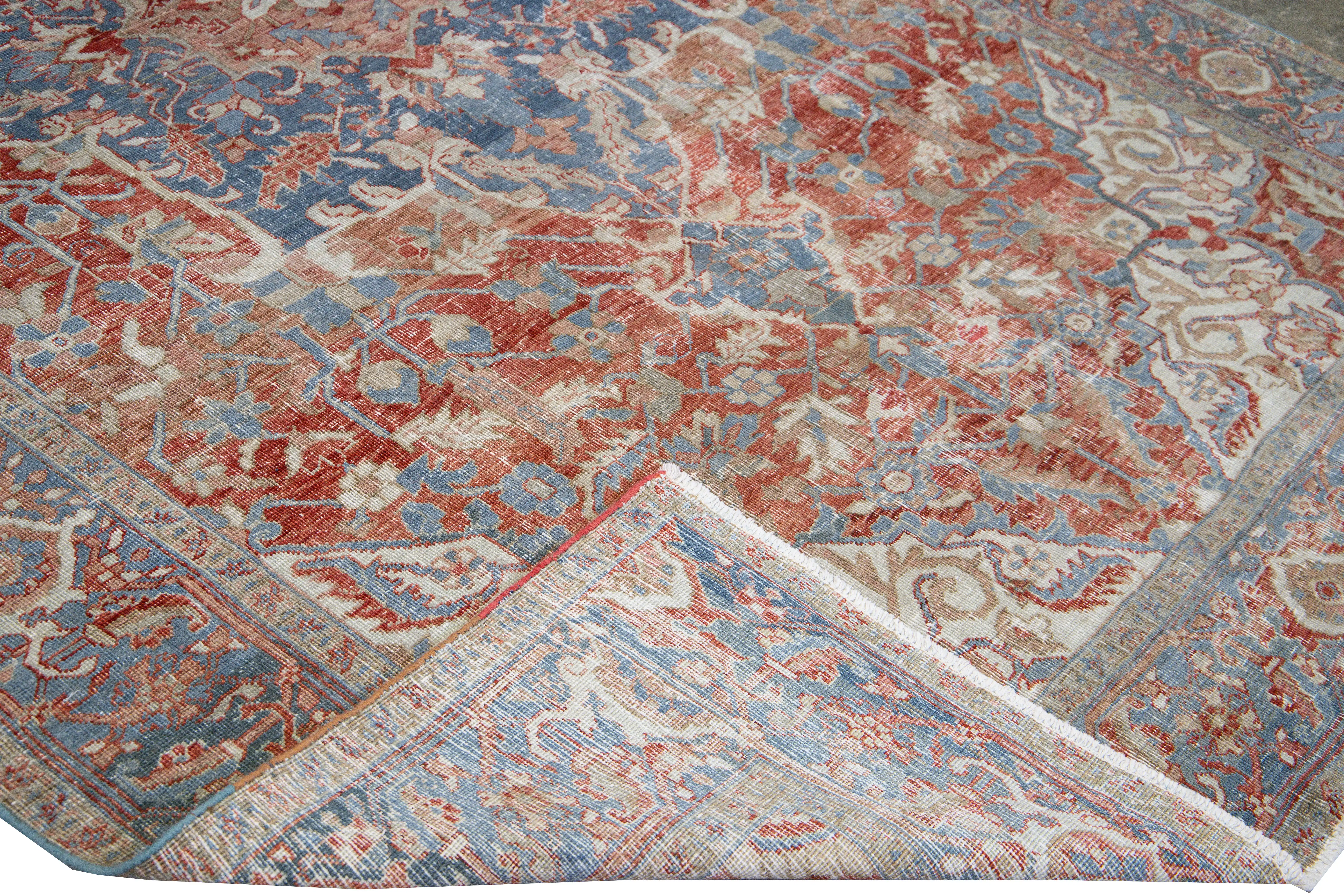 Antique Persian Heriz Rug 6 Antique Persian Heriz Rug