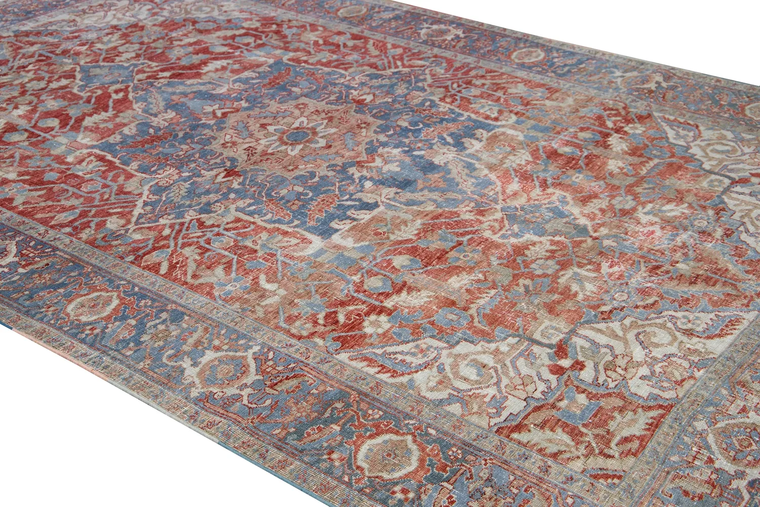 Antique Persian Heriz Rug 8 Antique Persian Heriz Rug