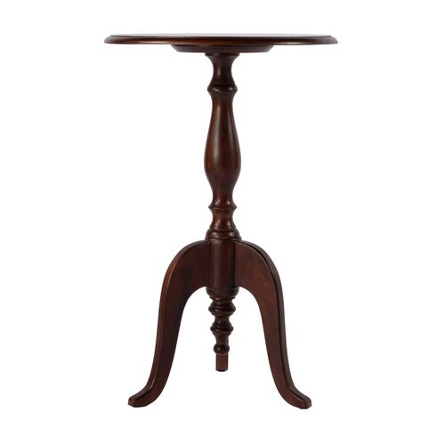 Bella Round Pedestal Side Table, Brown 2 Bella Round Pedestal Side Table, Brown