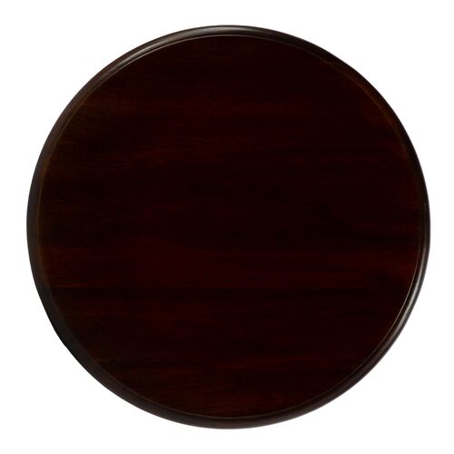 Bella Round Pedestal Side Table, Brown 4 Bella Round Pedestal Side Table, Brown
