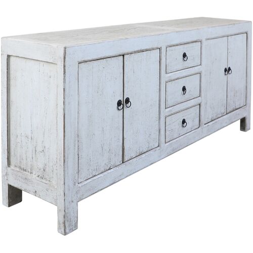 Octavia 78" Buffet, Antique Whitewash 2 Octavia 78" Buffet, Antique Whitewash