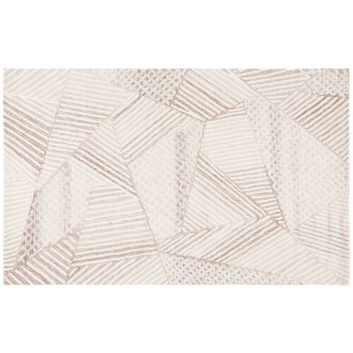 Zimri Hand Tufted Rug, Ivory/Light Brown