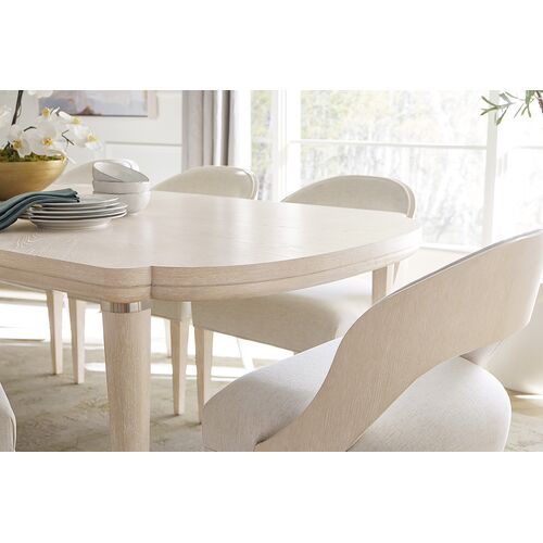 Nouveau Chic Rectangular Extension Dining Table, Sandstone 6 Nouveau Chic Rectangular Extension Dining Table, Sandstone