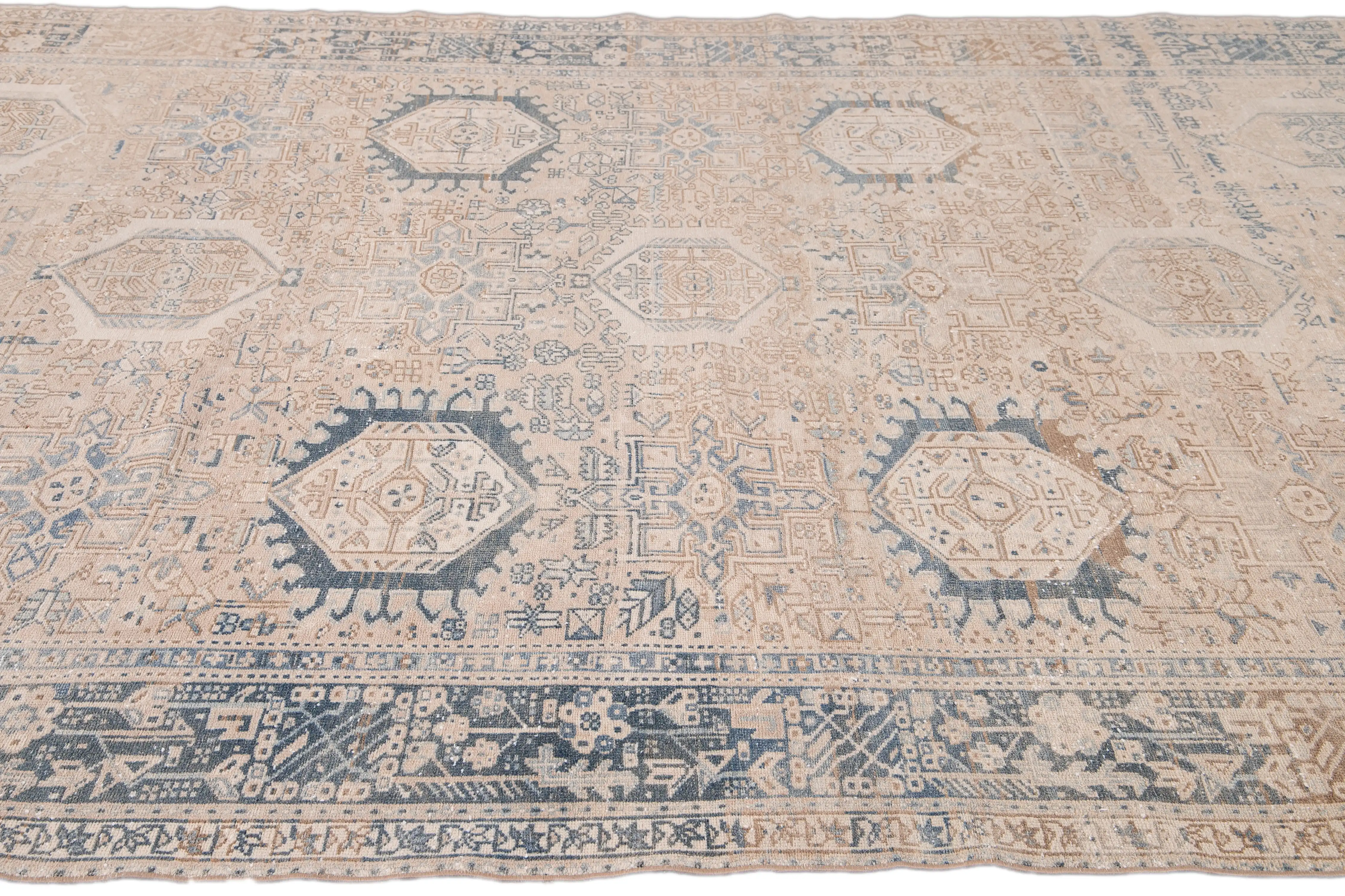 Antique Persian Heriz Rug 4 Antique Persian Heriz Rug