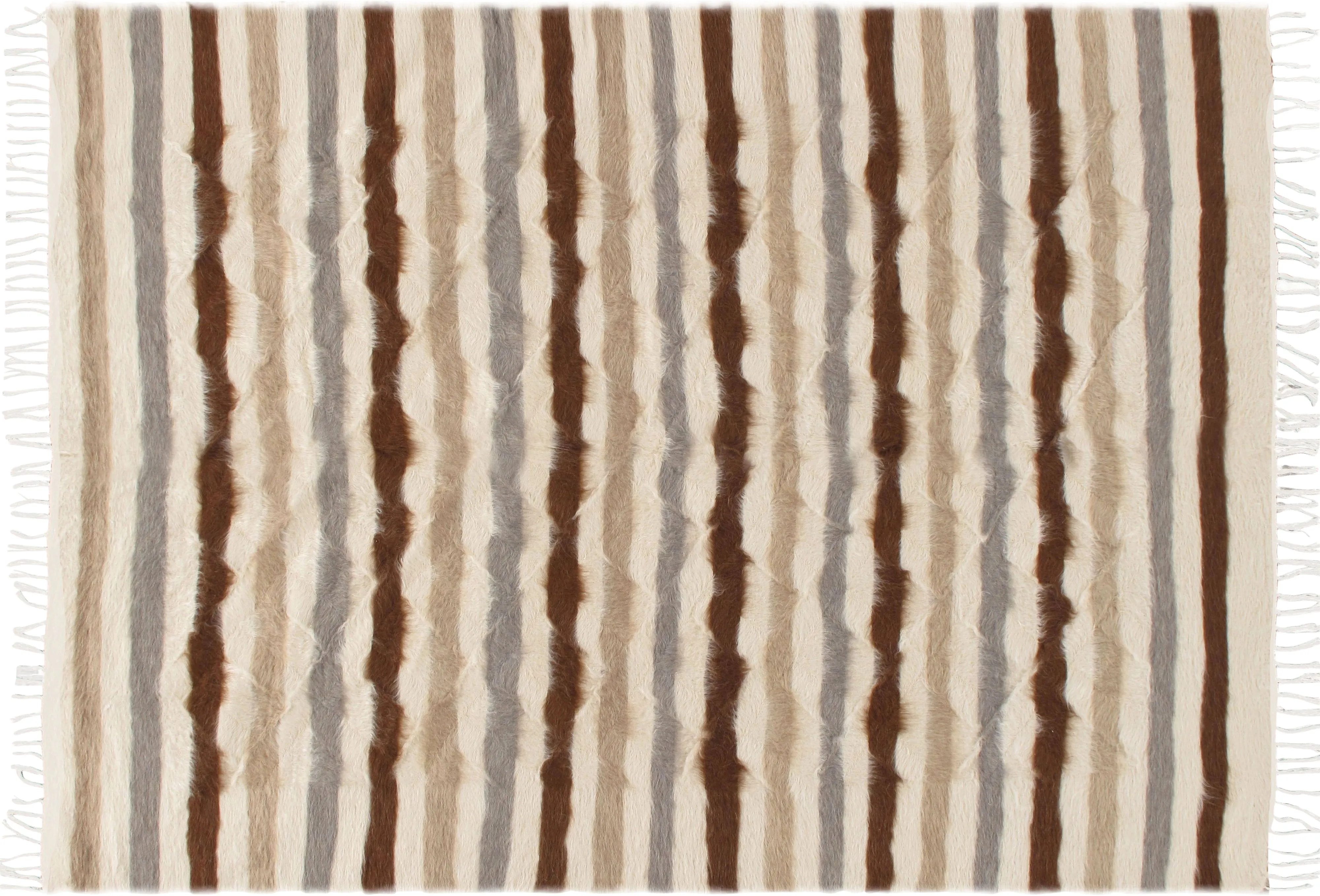 1950s Turkish Mohair Rug, 5'5" x 7'3" 1 1950s Turkish Mohair Rug, 5'5" x 7'3"