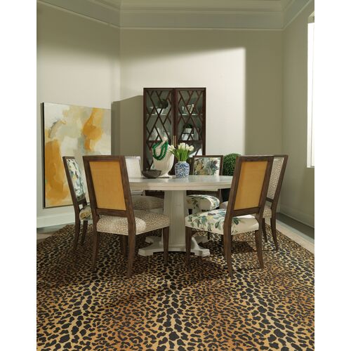 Liam Round Pedestal Dining Table, Whitewash 3 Liam Round Pedestal Dining Table, Whitewash