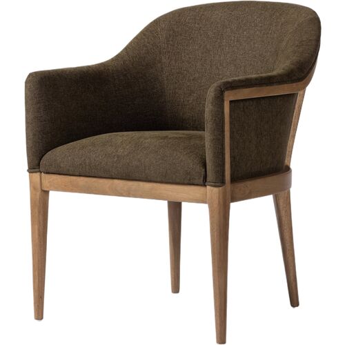 Serena Dining Chair, Sutton Olive Performance 1 Serena Dining Chair, Sutton Olive Performance