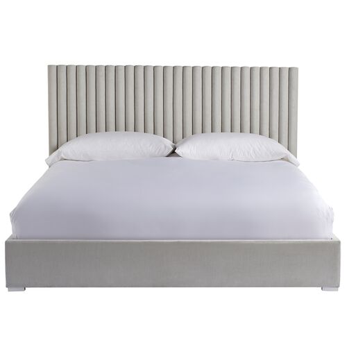 Brantly Channel Tufted Bed, Glacier
