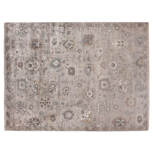 Helen Hand-Knotted Rug, Ivory