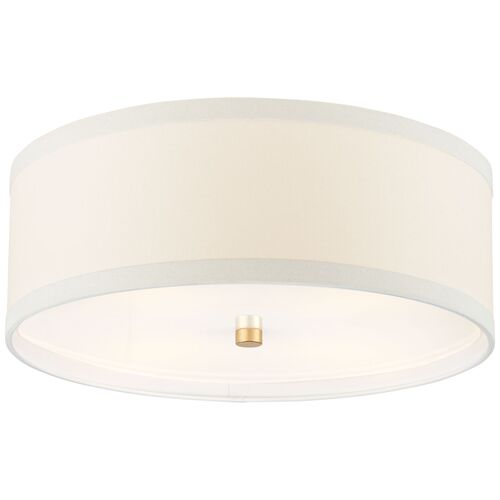 Walker Medium Linen Flush Mount