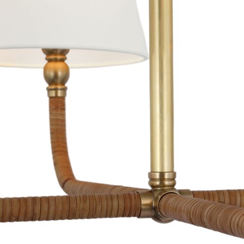 Basden Rattan Medium Single Tier Chandelier 4 Basden Rattan Medium Single Tier Chandelier