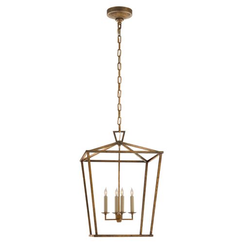 Darlana Lantern, Gilded Iron 2 Darlana Lantern, Gilded Iron