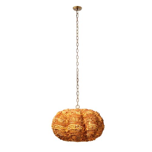 Clamshell Beeded Chandelier 6 Clamshell Beeded Chandelier
