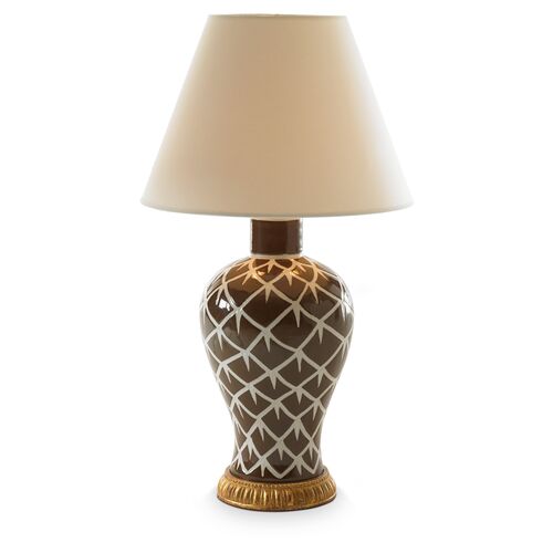 Chicken Feather Table Lamp, Brown 1 Chicken Feather Table Lamp, Brown